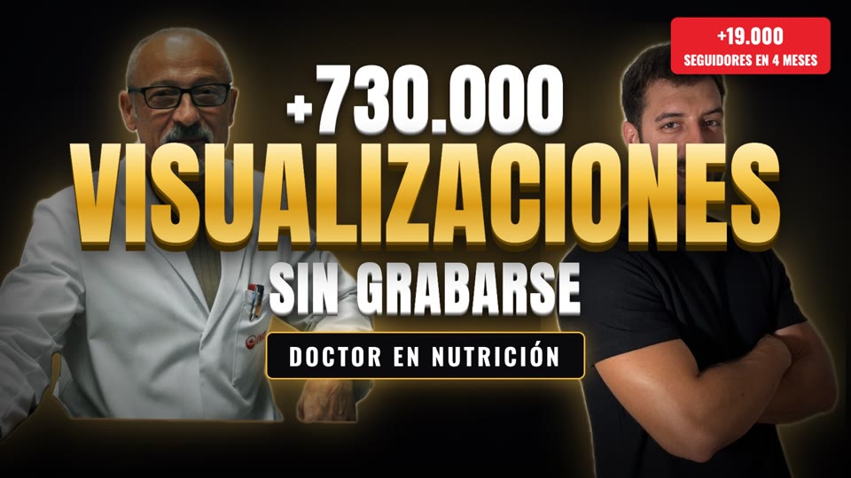 Felipe, doctor en nutrición: más de 730.000 visualizaciones sin grabarse