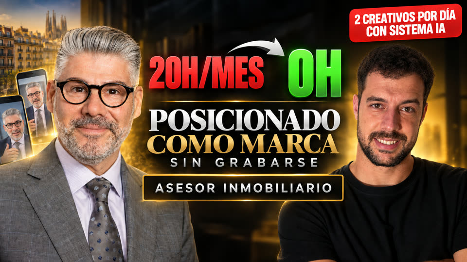 Jordi, asesor inmobiliario: posicionado como marca sin grabarse