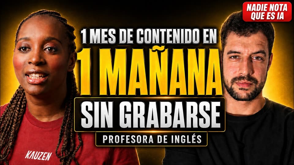 Rebeca, profesora de inglés: un mes de contenido en una mañana sin grabarse